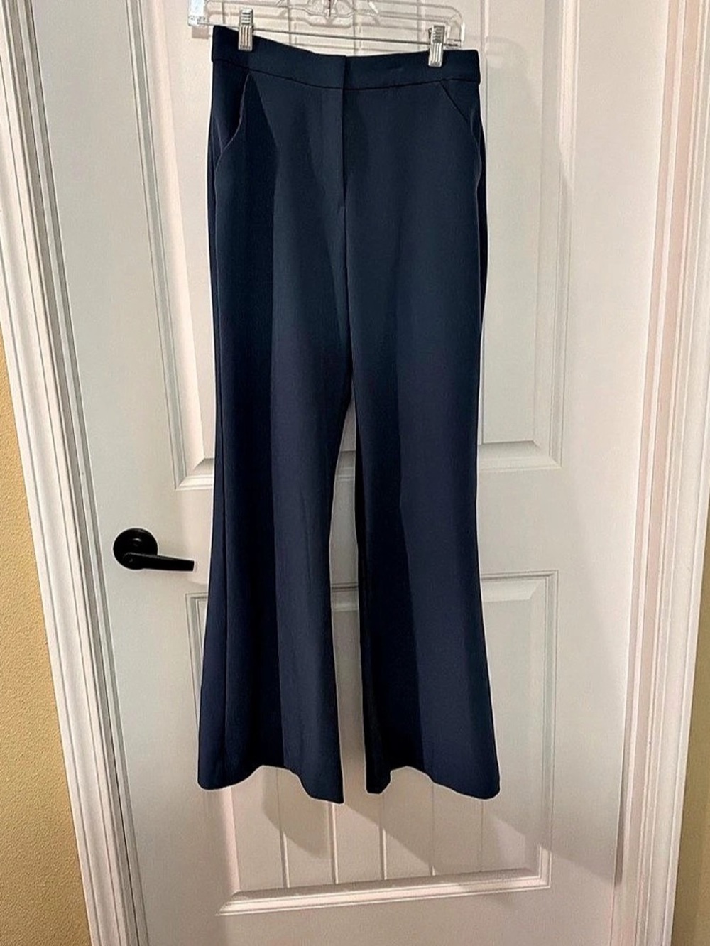 Express Editor High Waisted Wide Leg Pant Pants Blue